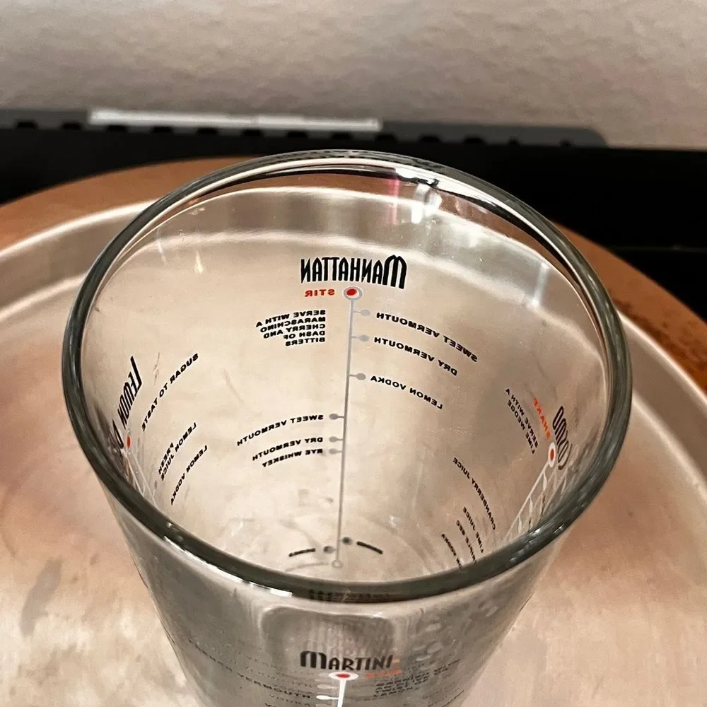 Libby Duratuff Manhattan Recipe Cocktail Shaker Glass